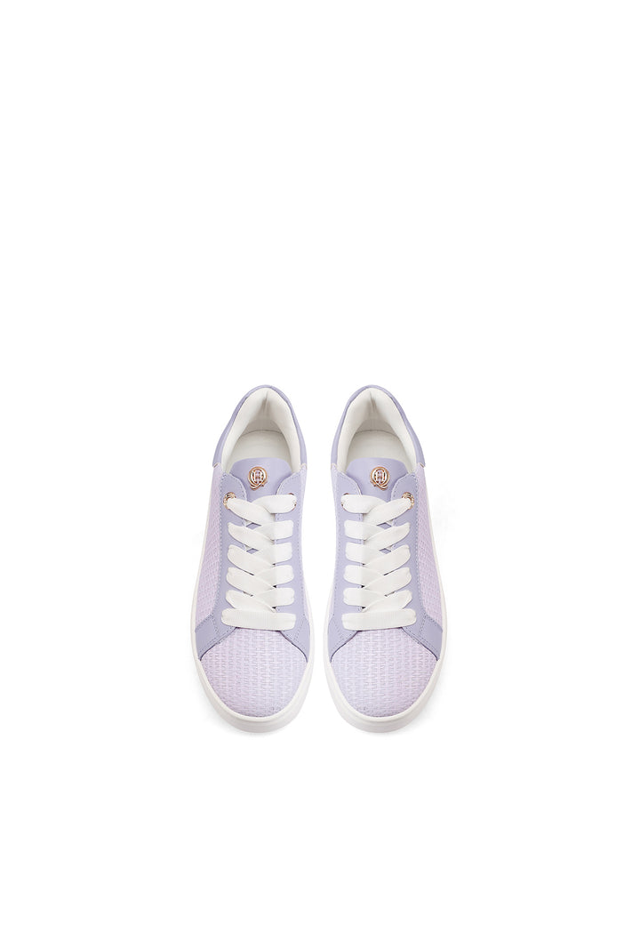 Sneakers da donna con platform colore viola