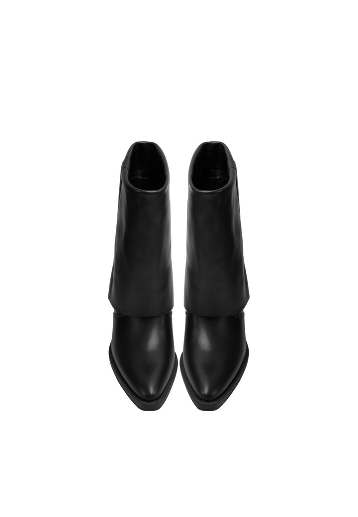 Stivaletti da donna camperos con gambale risvoltato X33-102