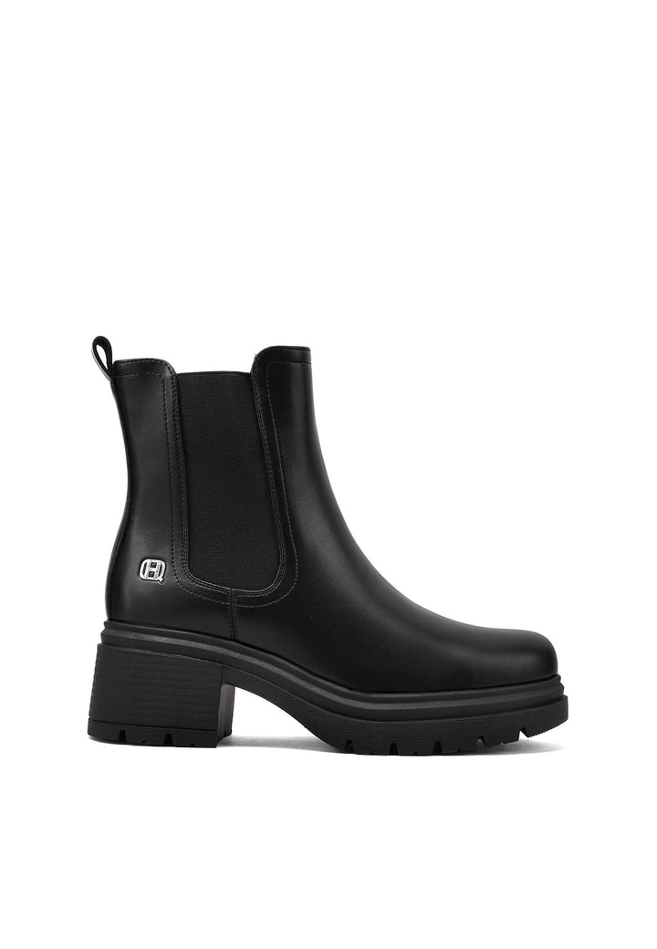 Stivaletti da donna in ecopelle nera queen helena X33-82