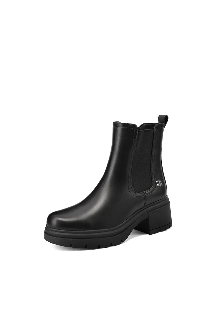 Stivaletti da donna in ecopelle nera queen helena X33-82