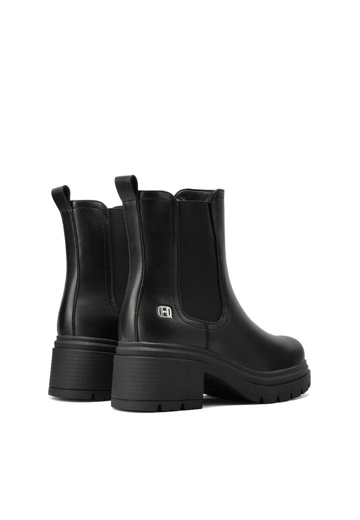 Stivaletti da donna in ecopelle nera queen helena X33-82
