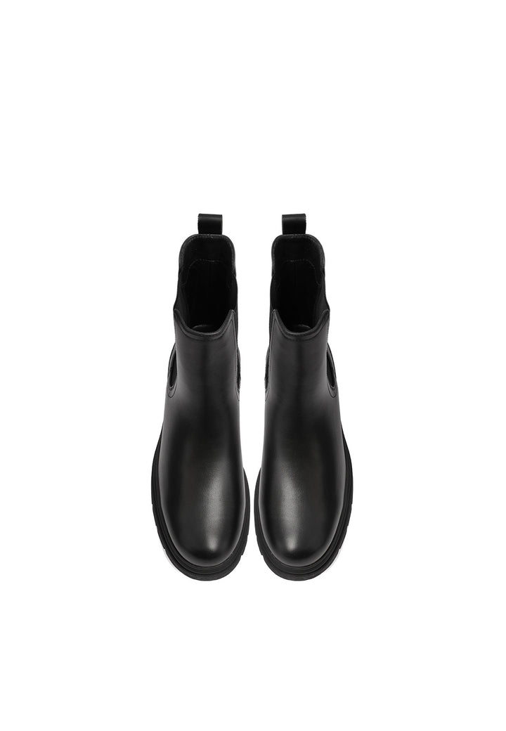 Stivaletti da donna in ecopelle nera queen helena X33-82