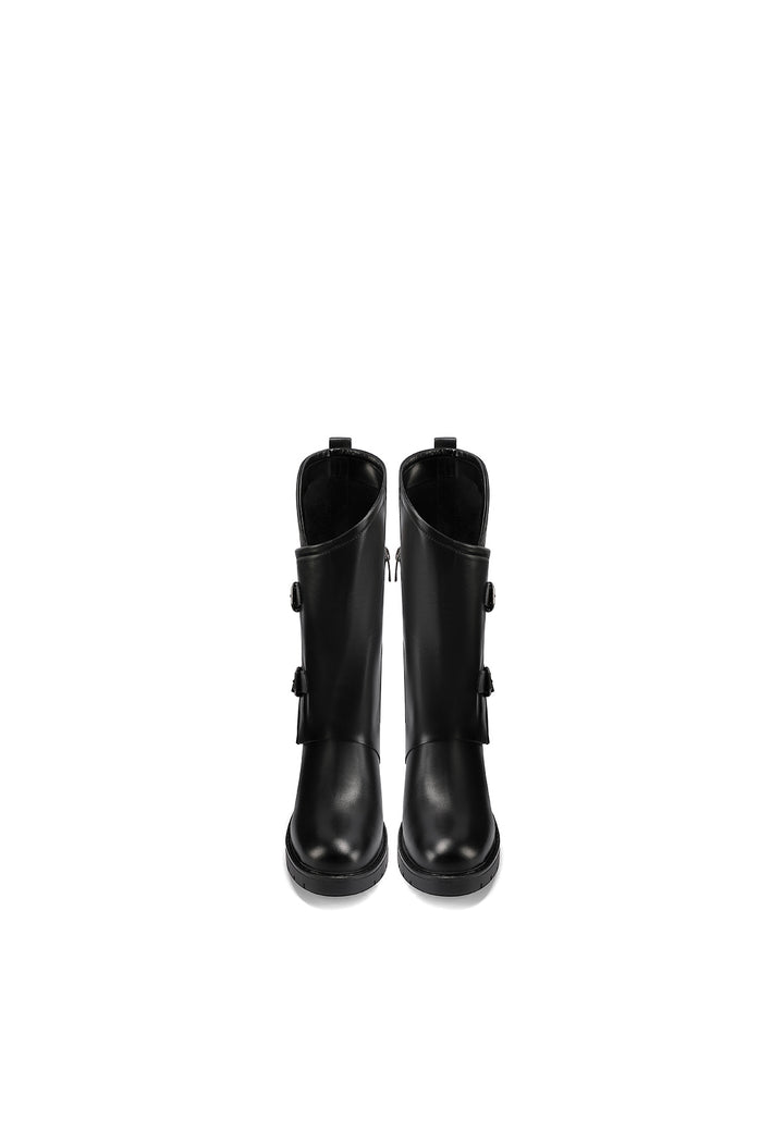 Scarpe donna stivali biker motociclista ecopelle casual fibbia nuovo G315 Scarpe donna stivali biker motociclista ecopelle casual fibbia nuovo G315
