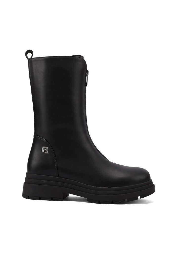 Stivaletti da donna con zip frontale queen helena X33-57 neri