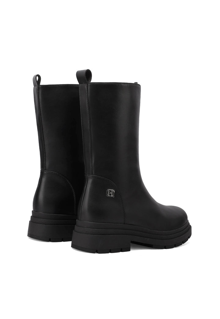 Stivaletti da donna con zip frontale queen helena X33-57 neri