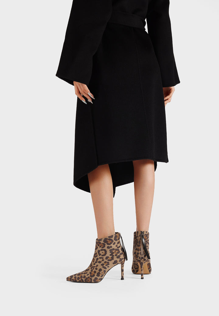 stivaletti da donna queen helena leopardati con tacco 8 cm