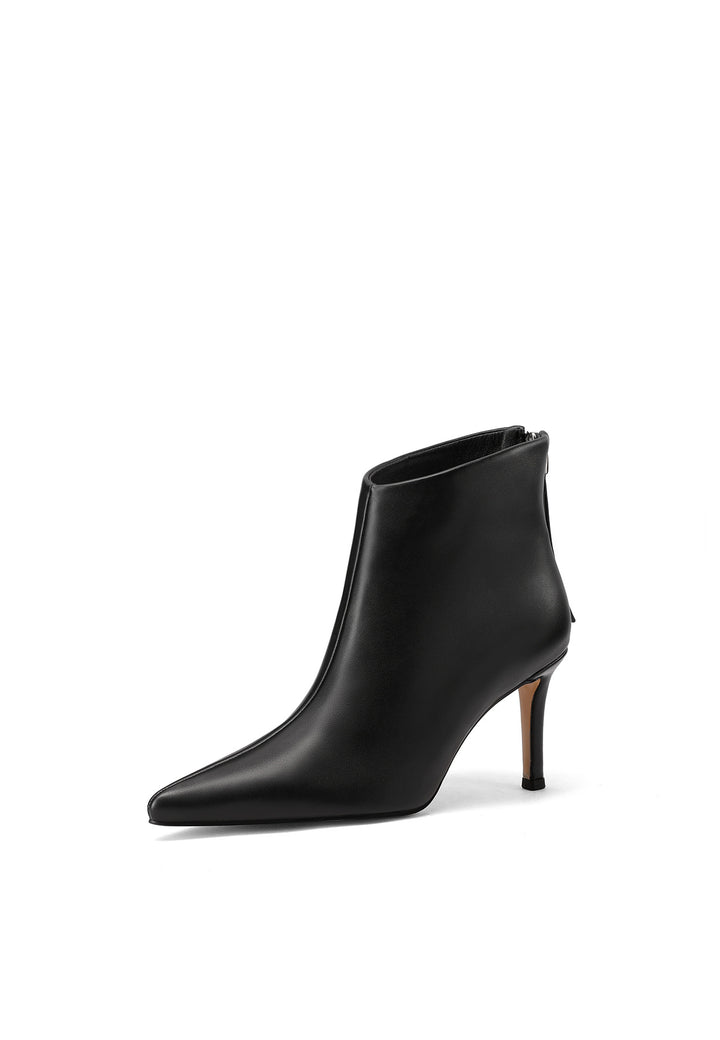 stivaletti da donna queen helena neri con tacco 8 cm