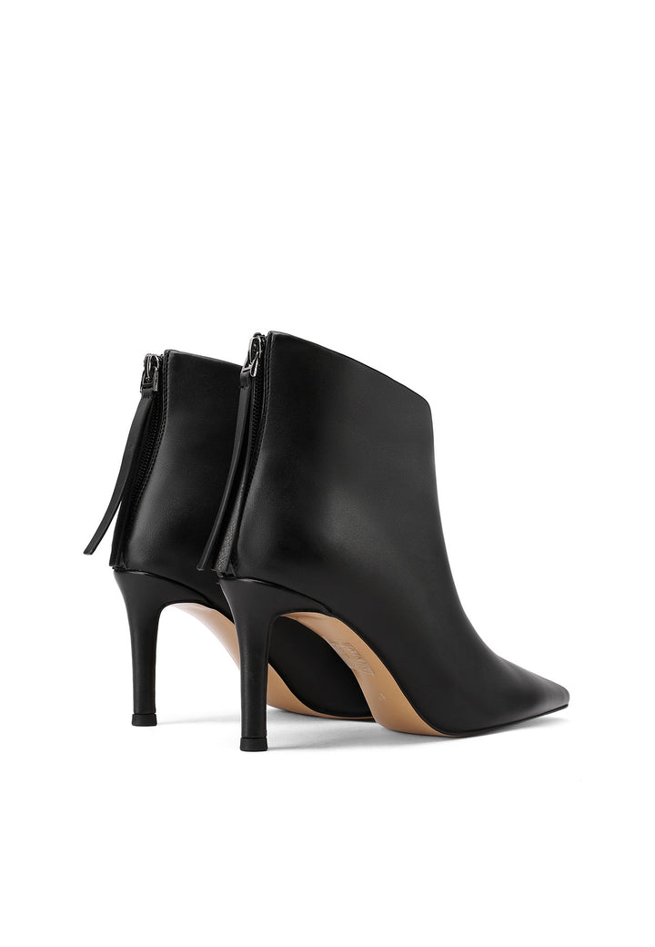 stivaletti da donna queen helena neri con tacco 8 cm
