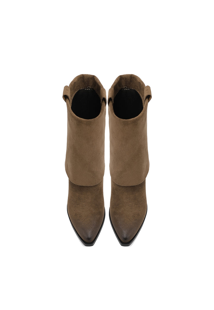 Stivaletti gambale risvoltato camperos khaki