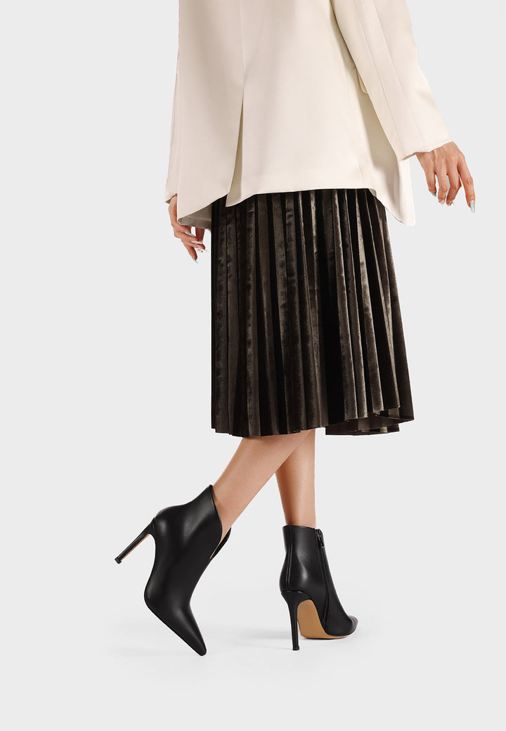 Stivaletti da donna a punta tacco 10  in ecopelle K4053 queen helena