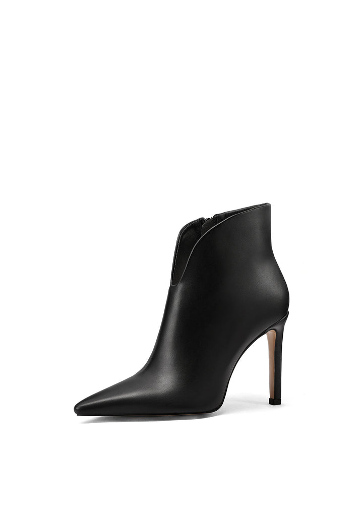 Stivaletti da donna a punta tacco 10  in ecopelle K4053 queen helena