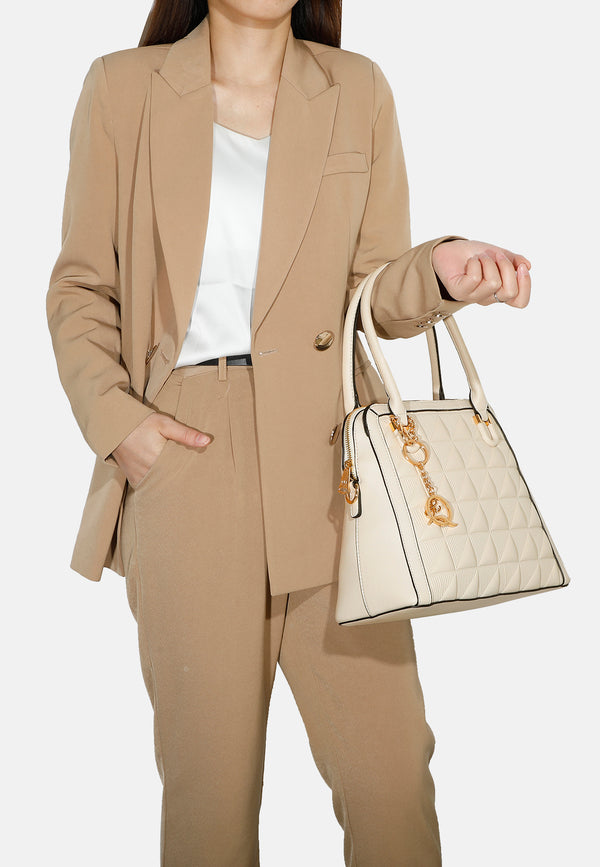 borsa classica da donna colore beige
