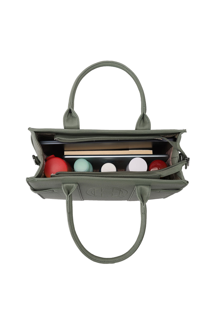 Borsa a mano donna elegante in ecopelle con tracolla regolabile