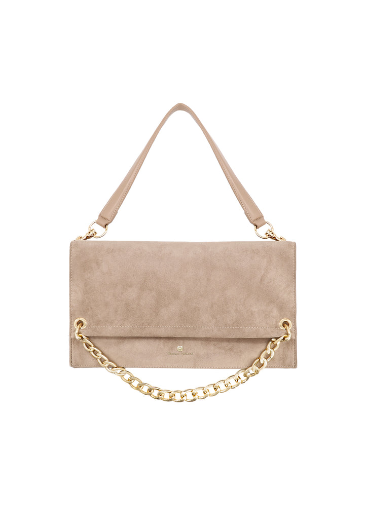 Borsa A Tracolla In Pelle Scamosciata Grigia, Mini Borsa Hobo In Pelle Scamosciata, Borsa Media In - Foto 5