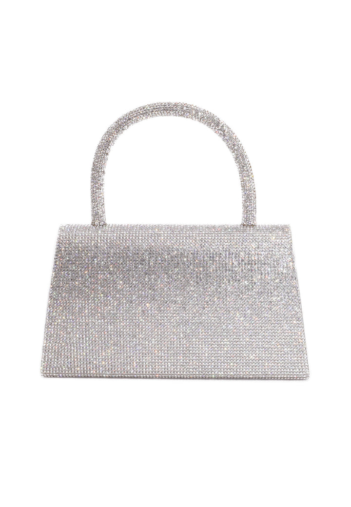 borsa elegante pochette queen helena argento