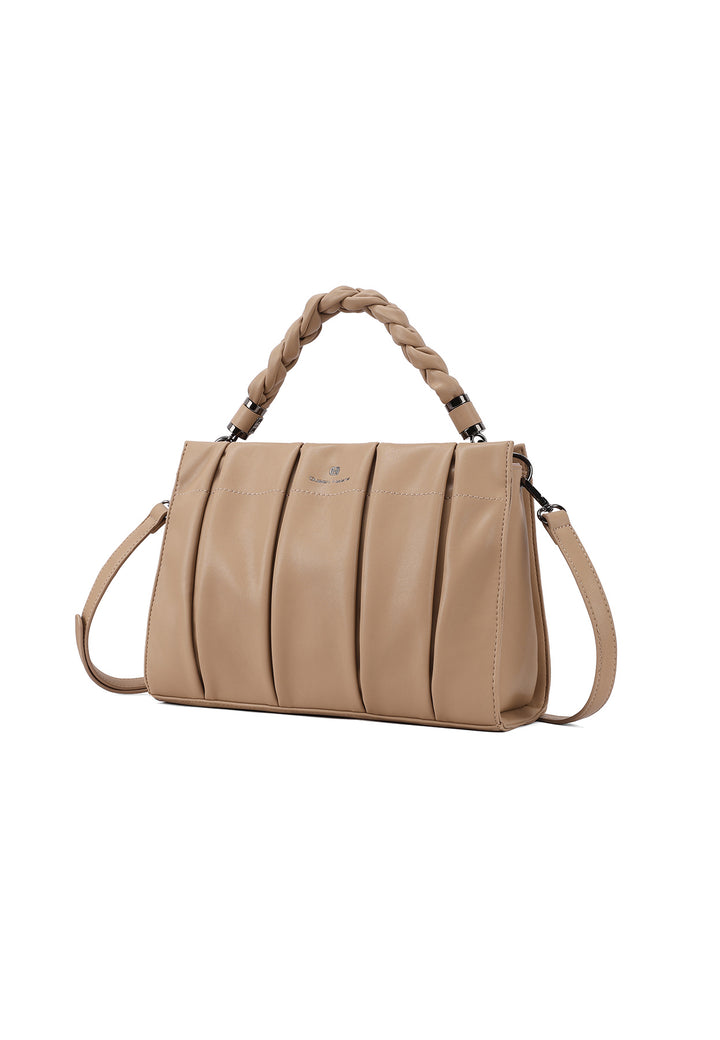 borsa grande casual capiente con tracolla e manico rivestito
