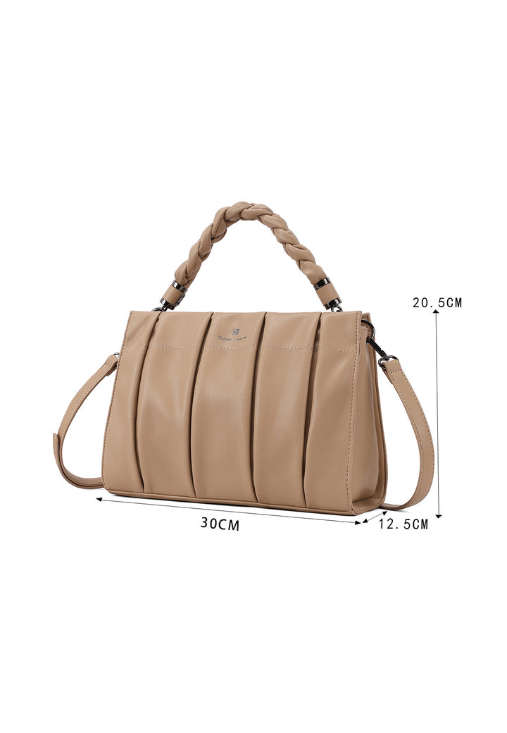 borsa grande casual capiente con tracolla e manico rivestito