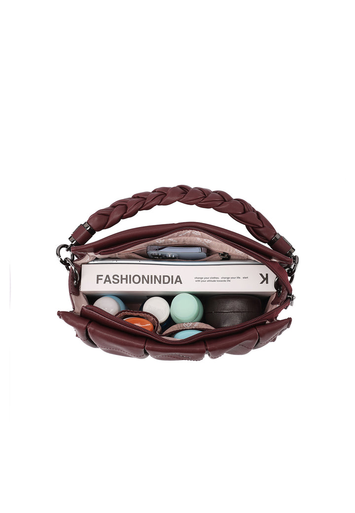 borsa grande casual capiente con tracolla e manico rivestito