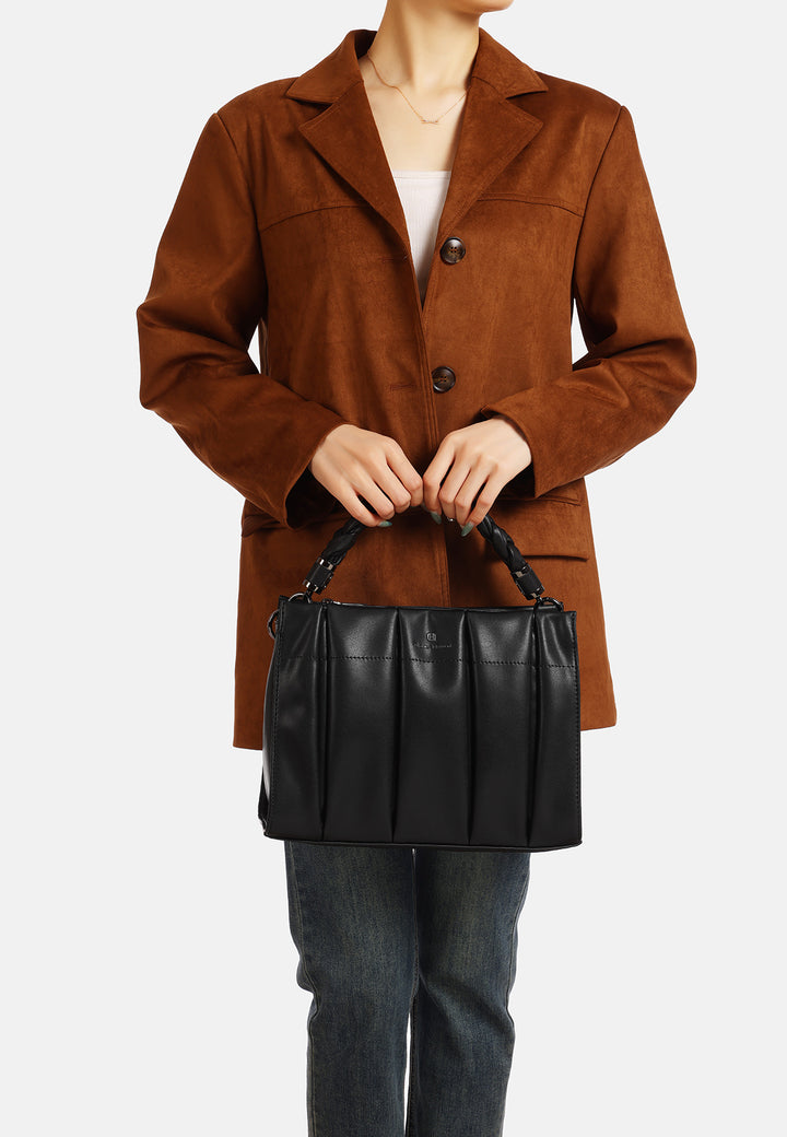 borsa grande casual capiente con tracolla e manico rivestito