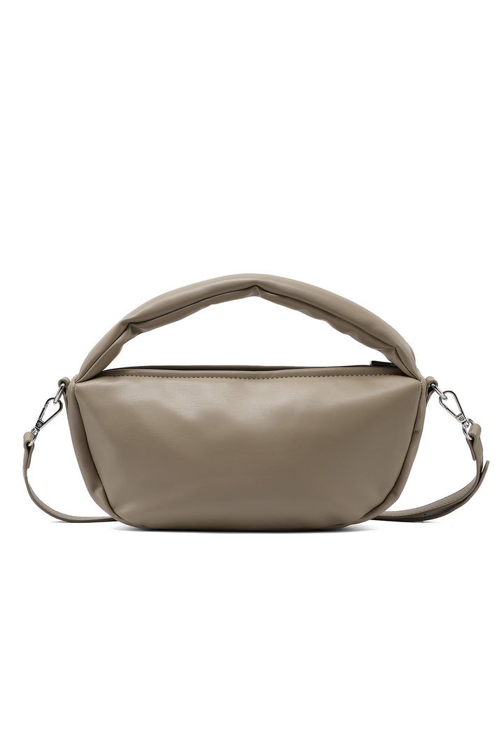 Borsa hobo donna in ecopelle con tracolla khaki