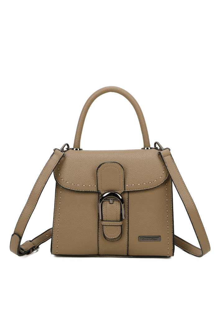 Borsa a mano con tracolla da donna colore khaki