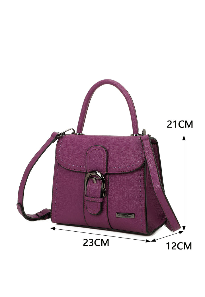 Borsa a mano con tracolla da donna colore viola