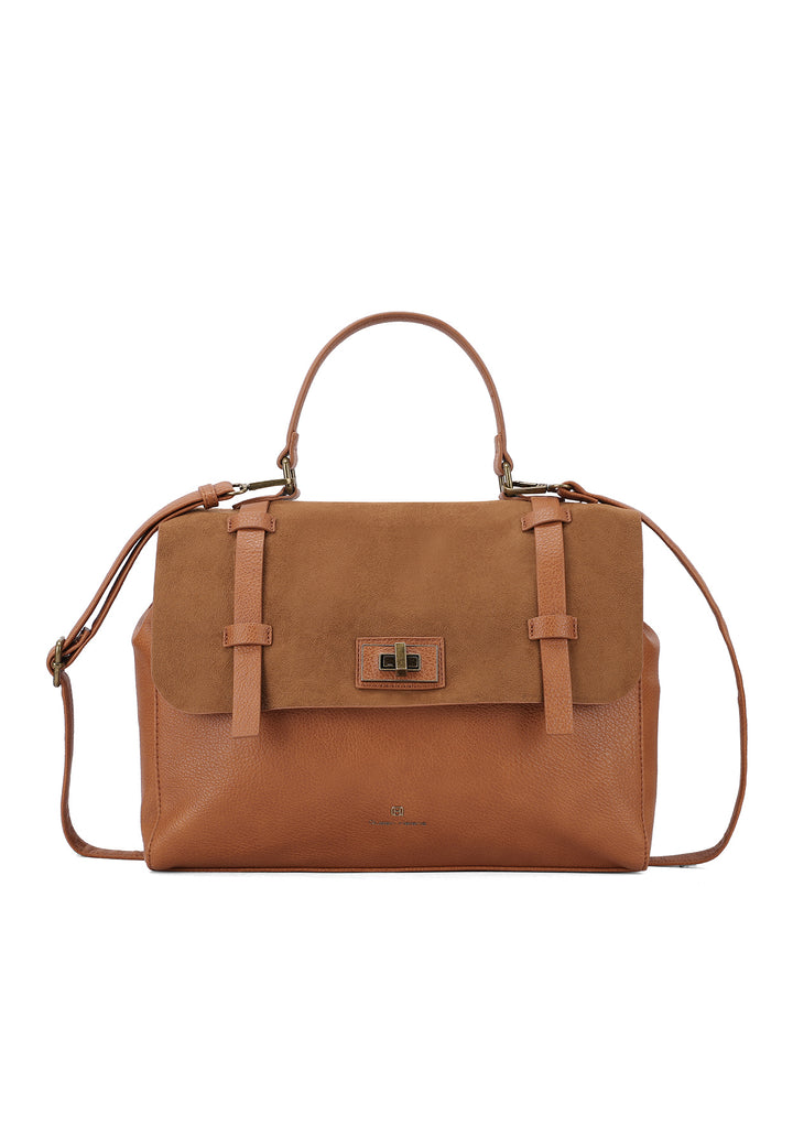 Borsa a mano elegante con tracolla regolabile e chiusura a scatto