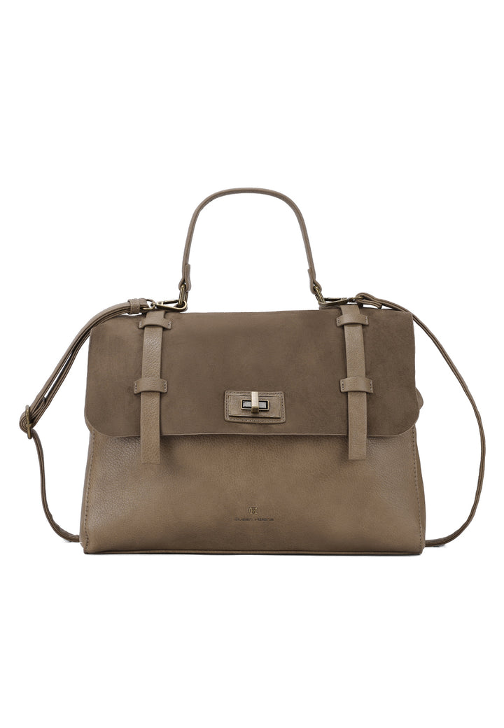Borsa a mano elegante con tracolla regolabile e chiusura a scatto