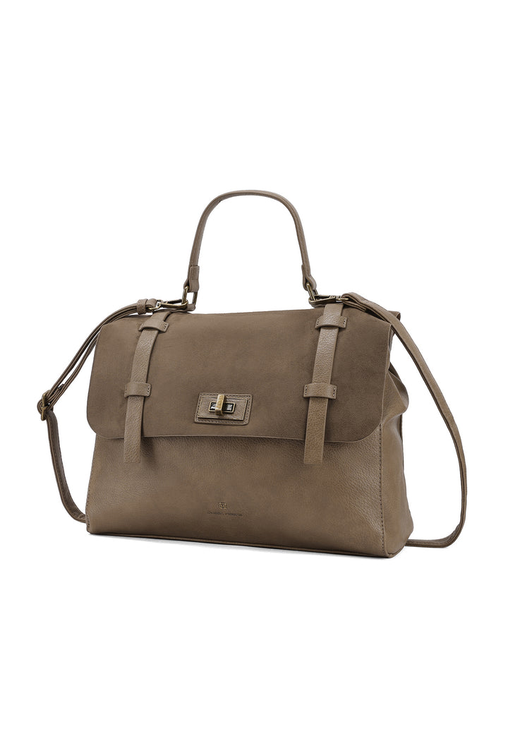 Borsa a mano elegante con tracolla regolabile e chiusura a scatto