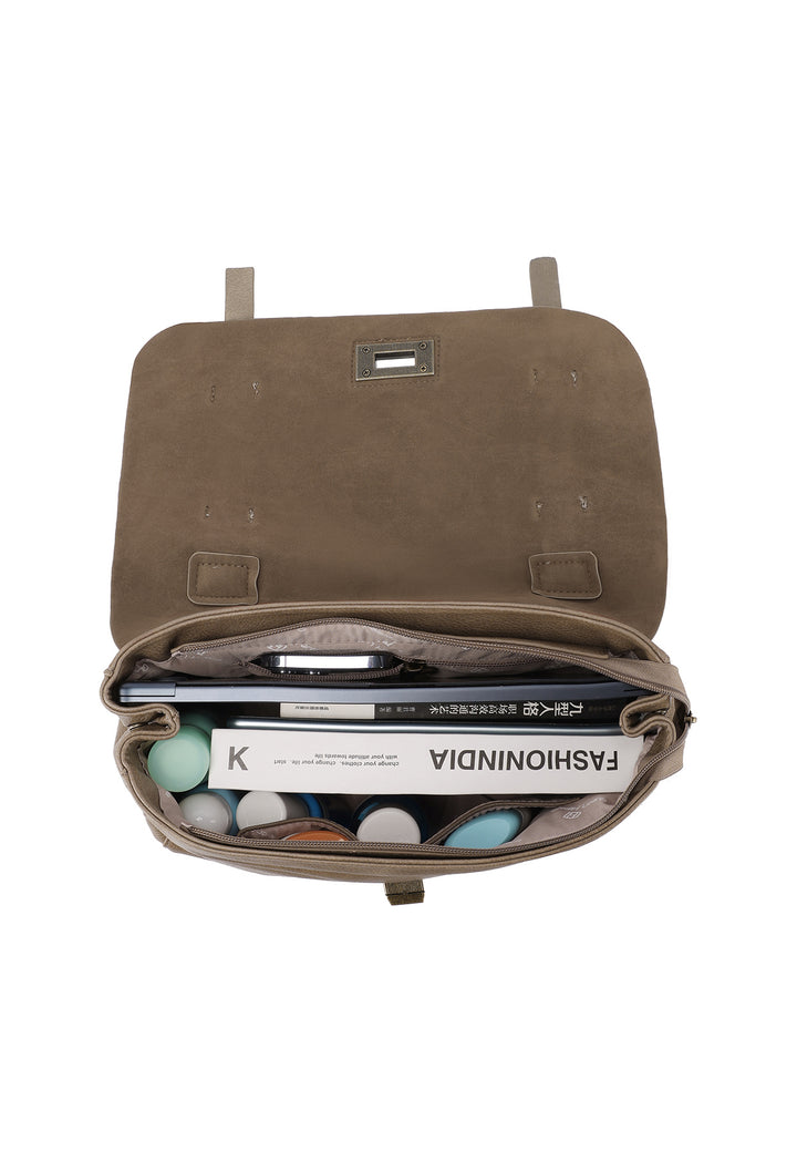 Borsa a mano elegante con tracolla regolabile e chiusura a scatto