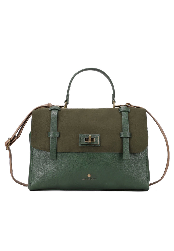 Borsa a mano elegante con tracolla regolabile e chiusura a scatto