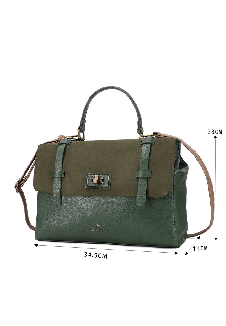 Borsa a mano elegante con tracolla regolabile e chiusura a scatto
