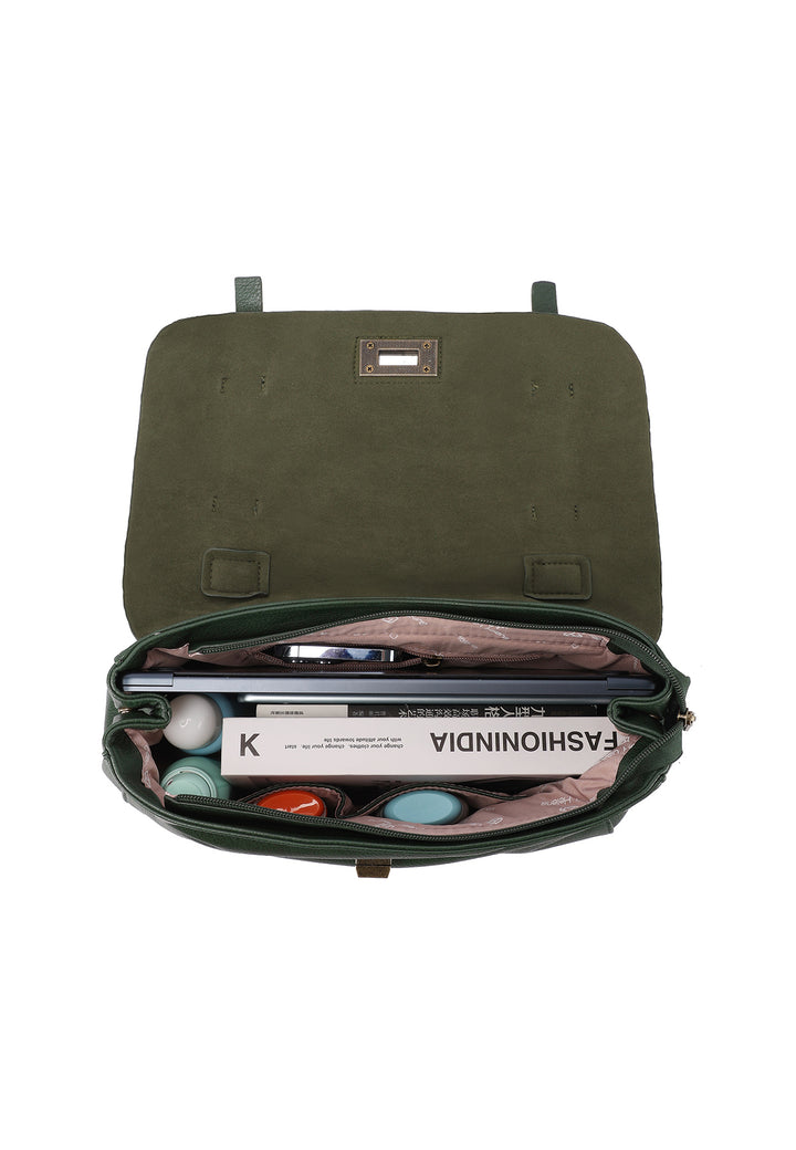 Borsa a mano elegante con tracolla regolabile e chiusura a scatto