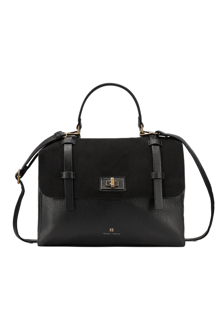 Borsa a mano elegante con tracolla regolabile e chiusura a scatto