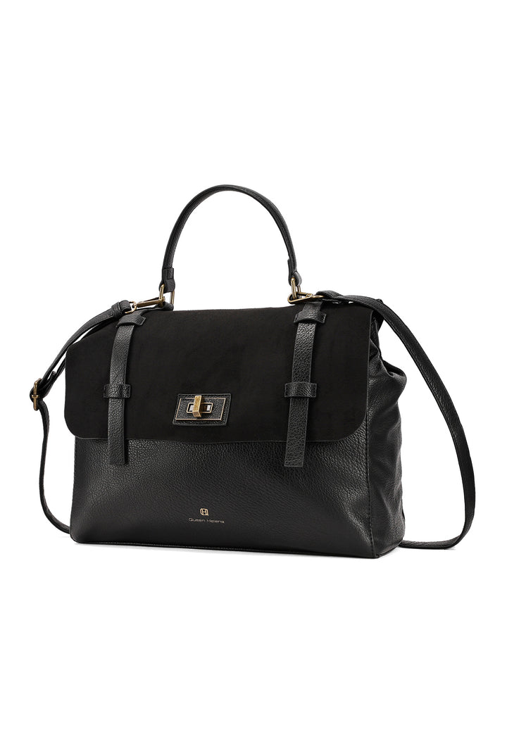 Borsa a mano elegante con tracolla regolabile e chiusura a scatto