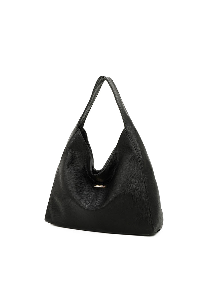 Borsa a spalla stile tote bag colore nero