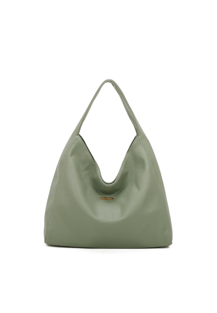 Borsa a spalla stile tote bag colore verde