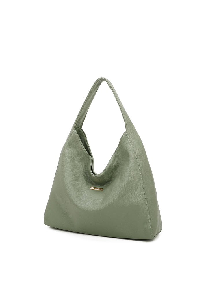 Borsa a spalla stile tote bag colore verde