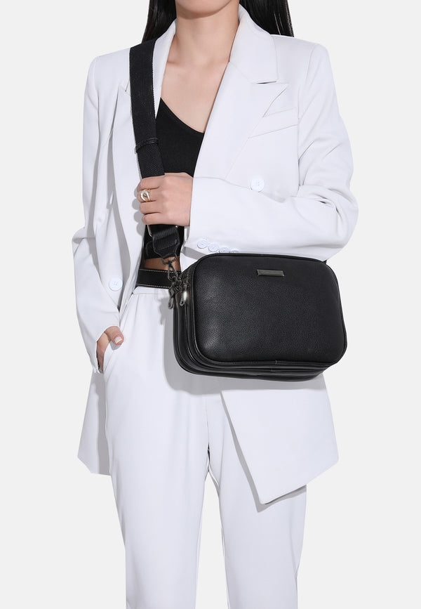 borsetta da donna con tracolla colore nero