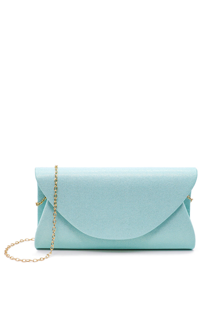 Pochette con tracolla colore blu