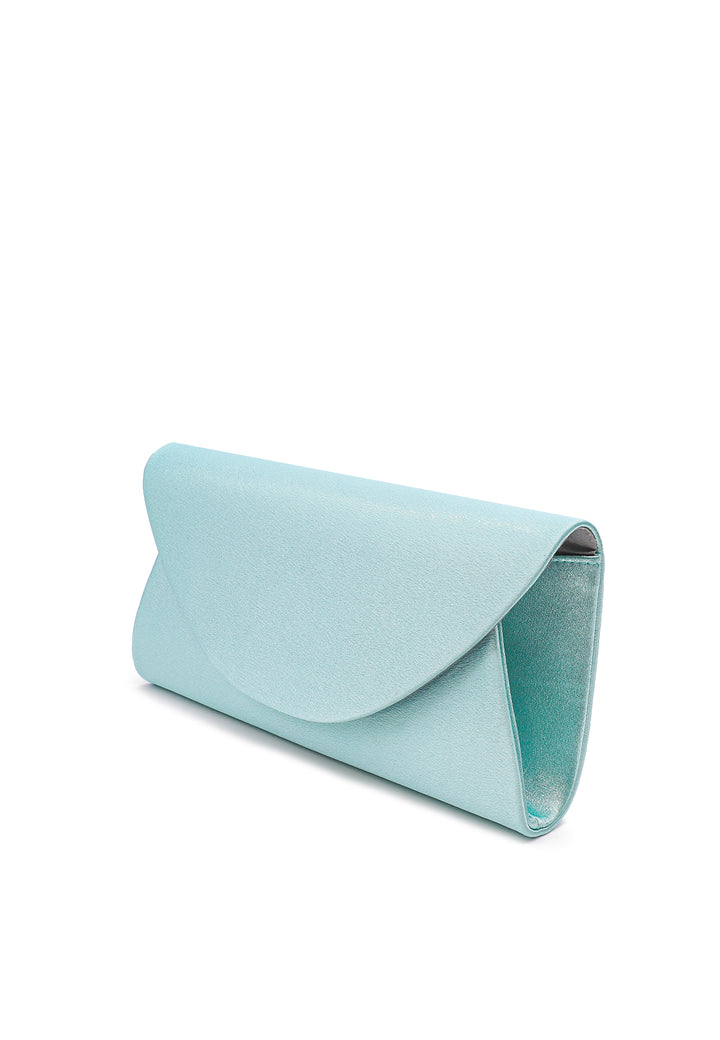 Pochette con tracolla colore blu