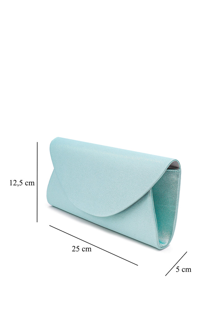 Pochette con tracolla colore blu