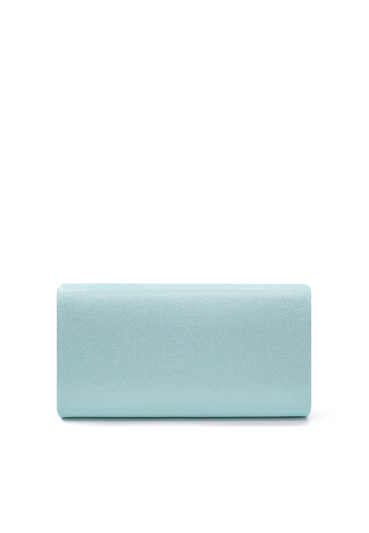 Pochette con tracolla colore blu