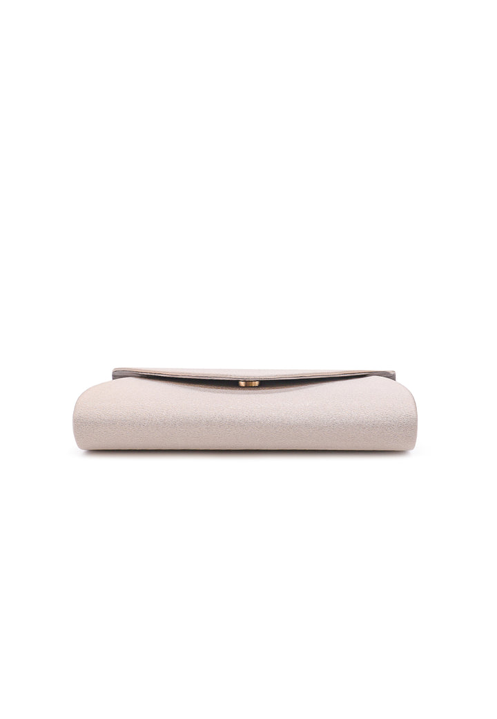 Pochette con tracolla colore champagne