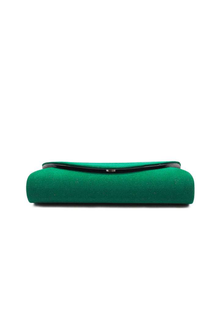 Pochette con tracolla colore dark green