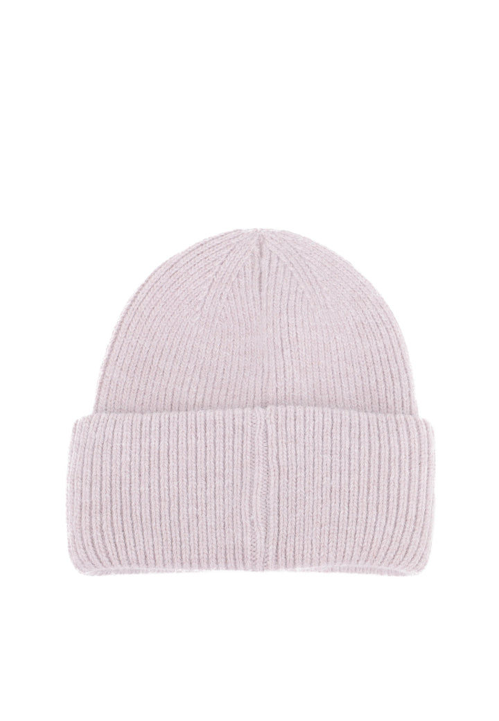 Cappello invernale da donna stile beanie con pietre decorative colore rosa