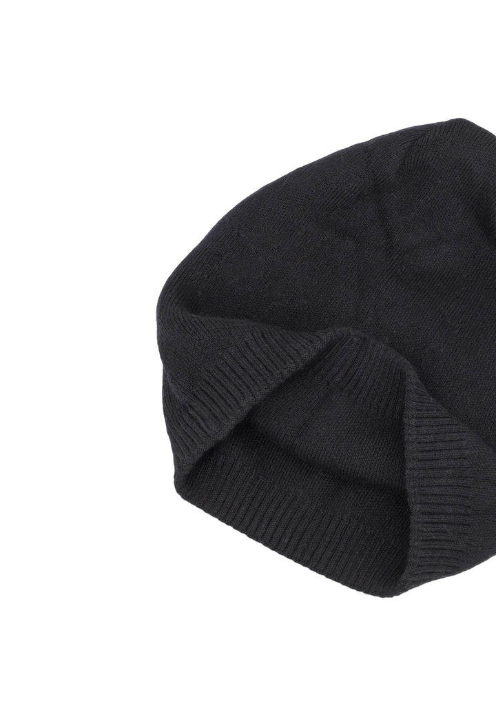 Cappello berretto lungo da donna invernale colore nero