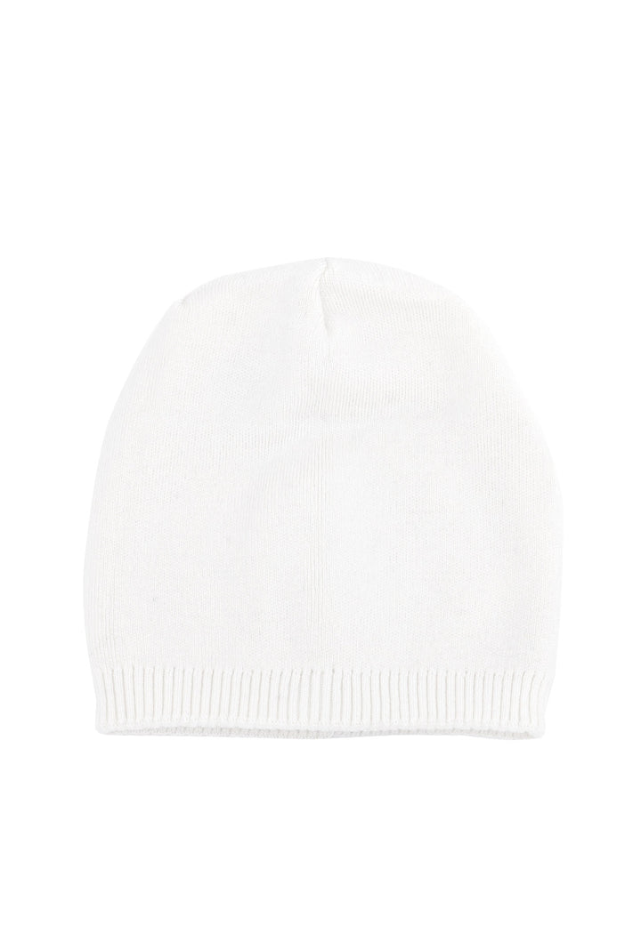 Cappello berretto lungo da donna invernale colore white