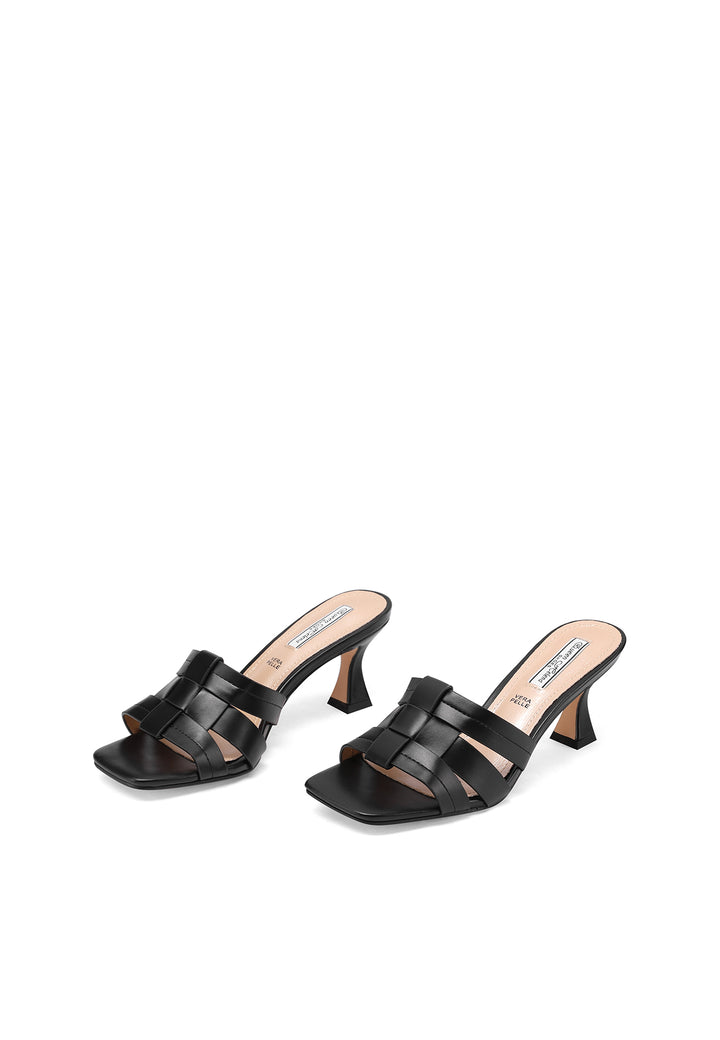 ciabatte con tacco queen helena zm9643 nero