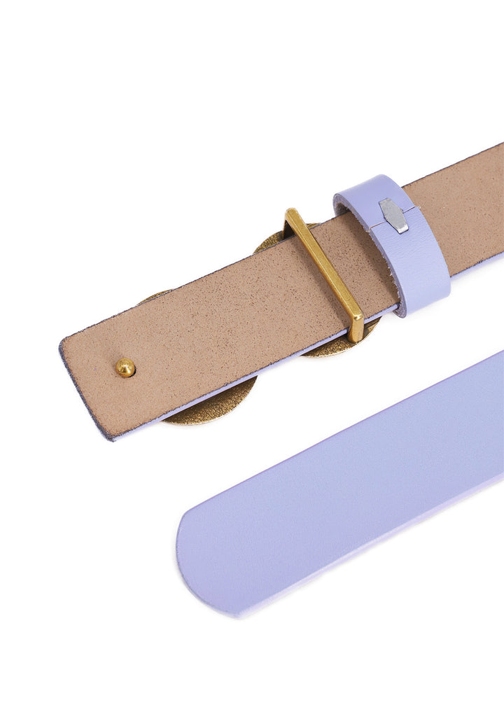 Cintura da donna con fibbia colore lilla